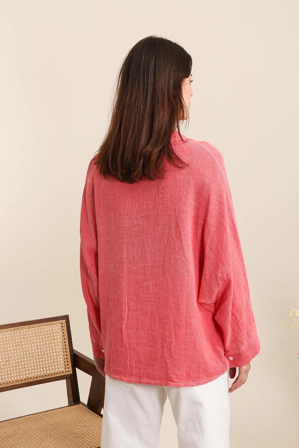 Adèle Relaxed Linen-Cotton Blend Blouse by ADORA PARIS