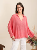 Adèle Relaxed Linen-Cotton Blend Blouse by ADORA PARIS
