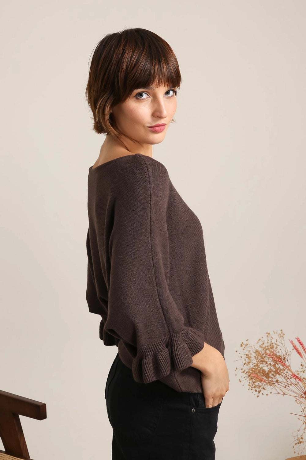 Claire Cashmere-Blend Batwing Sweater by ADORA PARIS