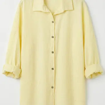 Inès Relaxed Linen Shirt by ADORA PARIS