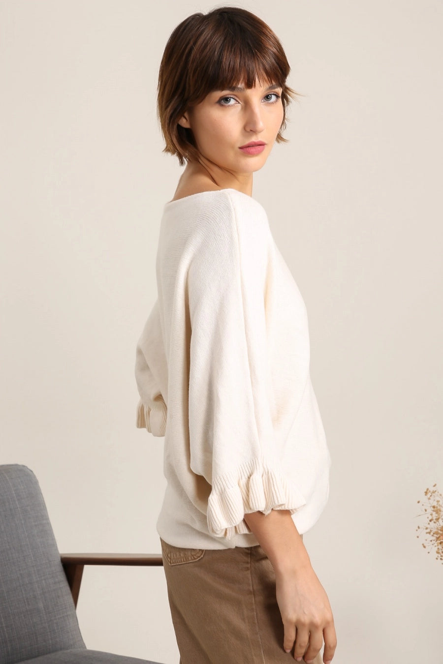 Claire Cashmere-Blend Batwing Sweater by ADORA PARIS