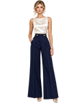 Apolline Sculpted Wide-Leg Trousers