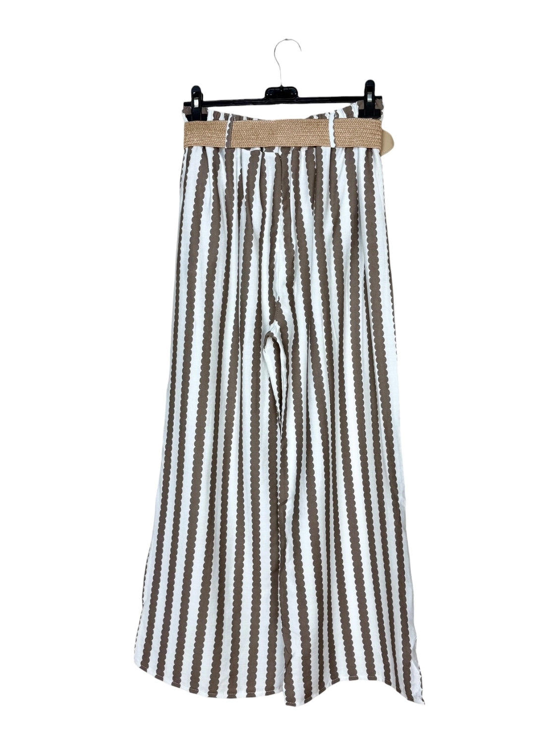Lucille Striped Wide-Leg Trousers