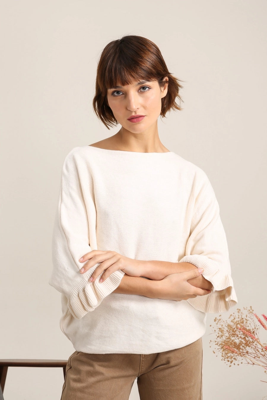 Claire Cashmere-Blend Batwing Sweater by ADORA PARIS