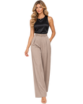 Élise Belted Wide-Leg Trousers